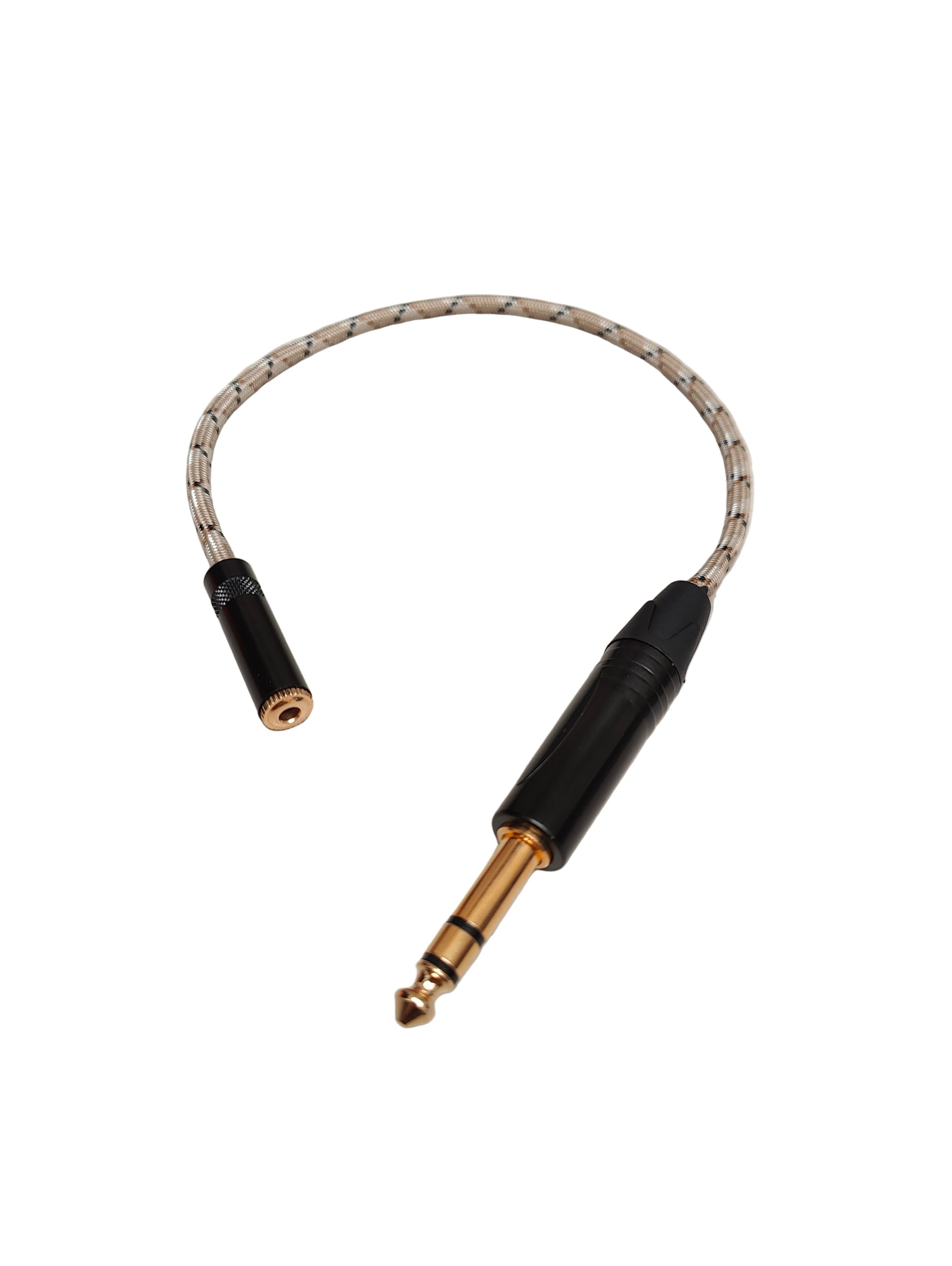 Cable: 3.5mm (H) < - > Plug 1/4'' TRS (M)