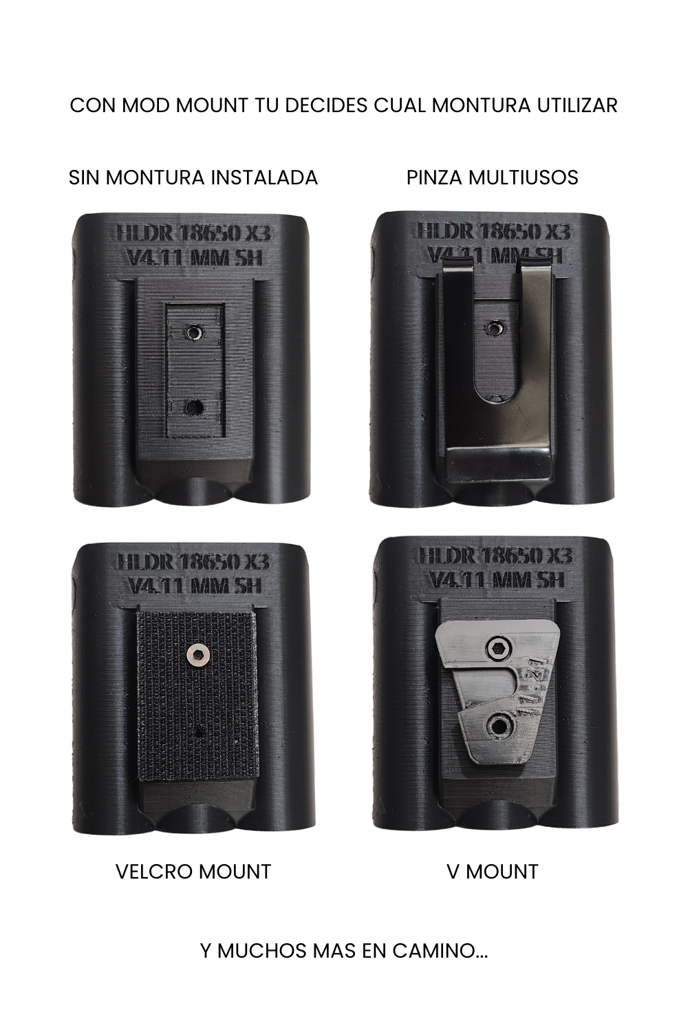 Holder: Baterías 9V + AA (Mod Mount)