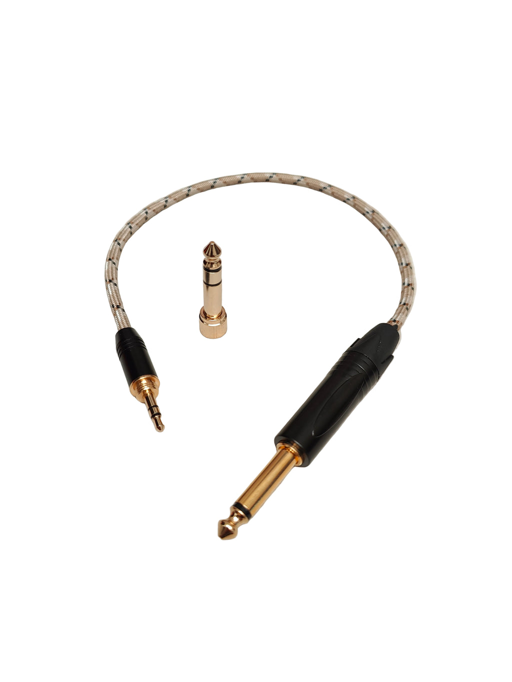 Cable: 3.5mm (M) (Con Adaptador) < - > Plug 1/4'' TS (M)