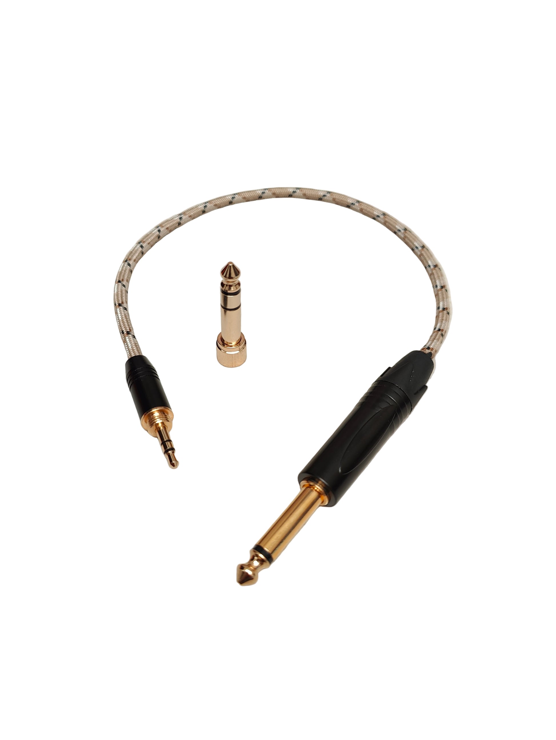 Cable: 3.5mm (M) (Con Adaptador) < - > Plug 1/4'' TS (M)