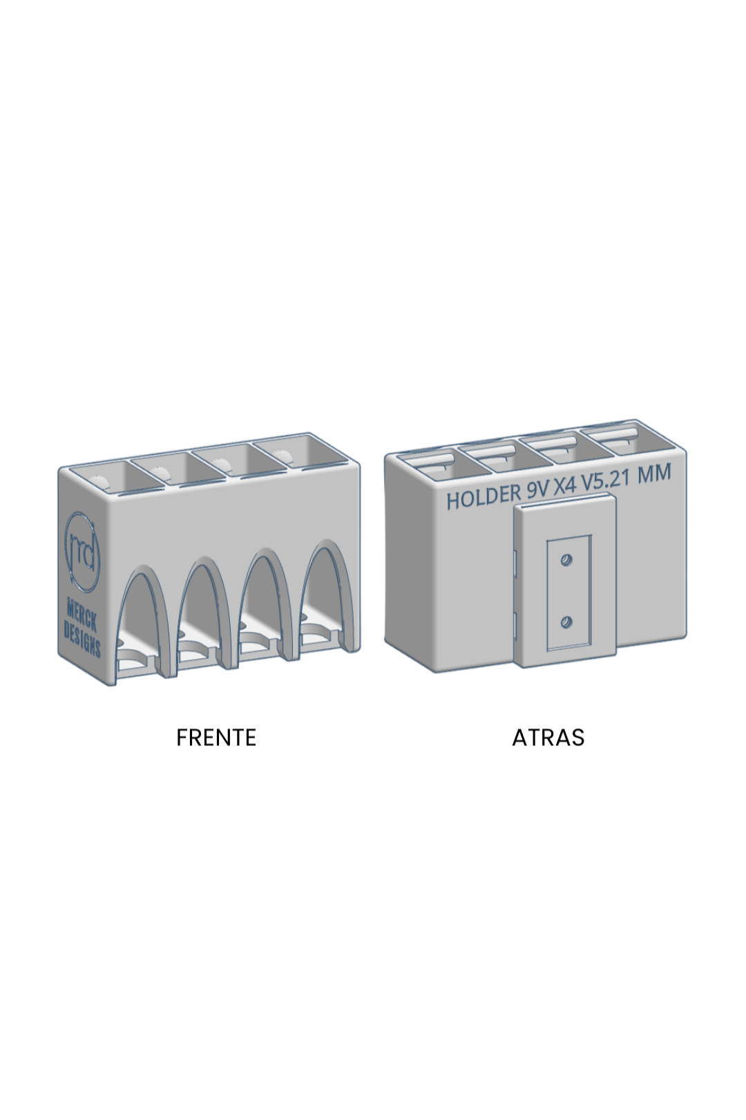 Holder: Baterías 9V (MM)