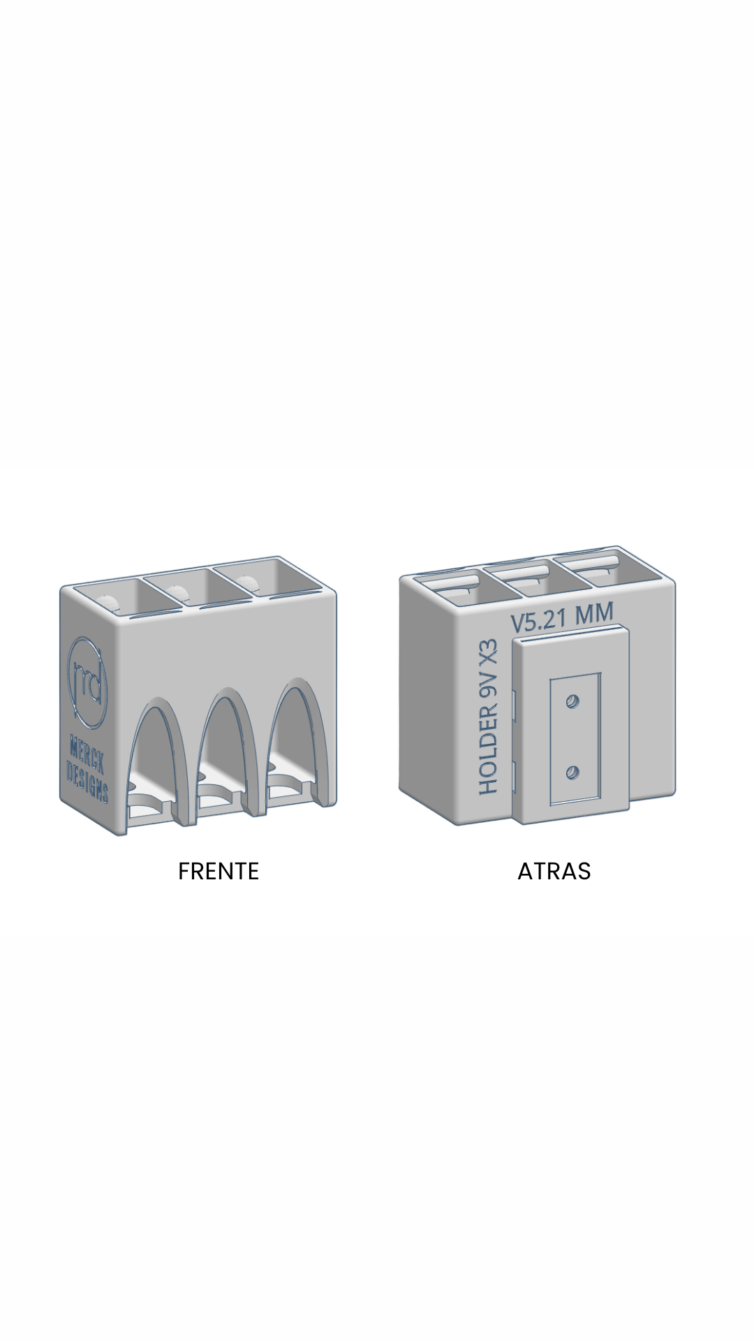 Holder: Baterías 9V (MM)