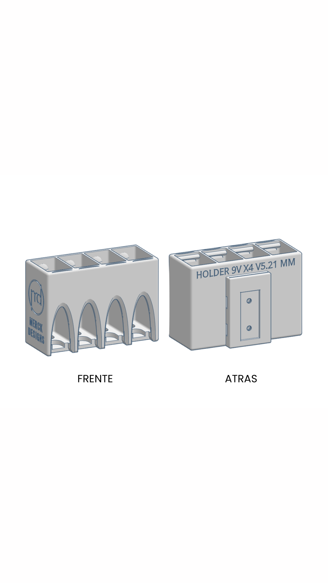 Holder: Baterías 9V (MM)