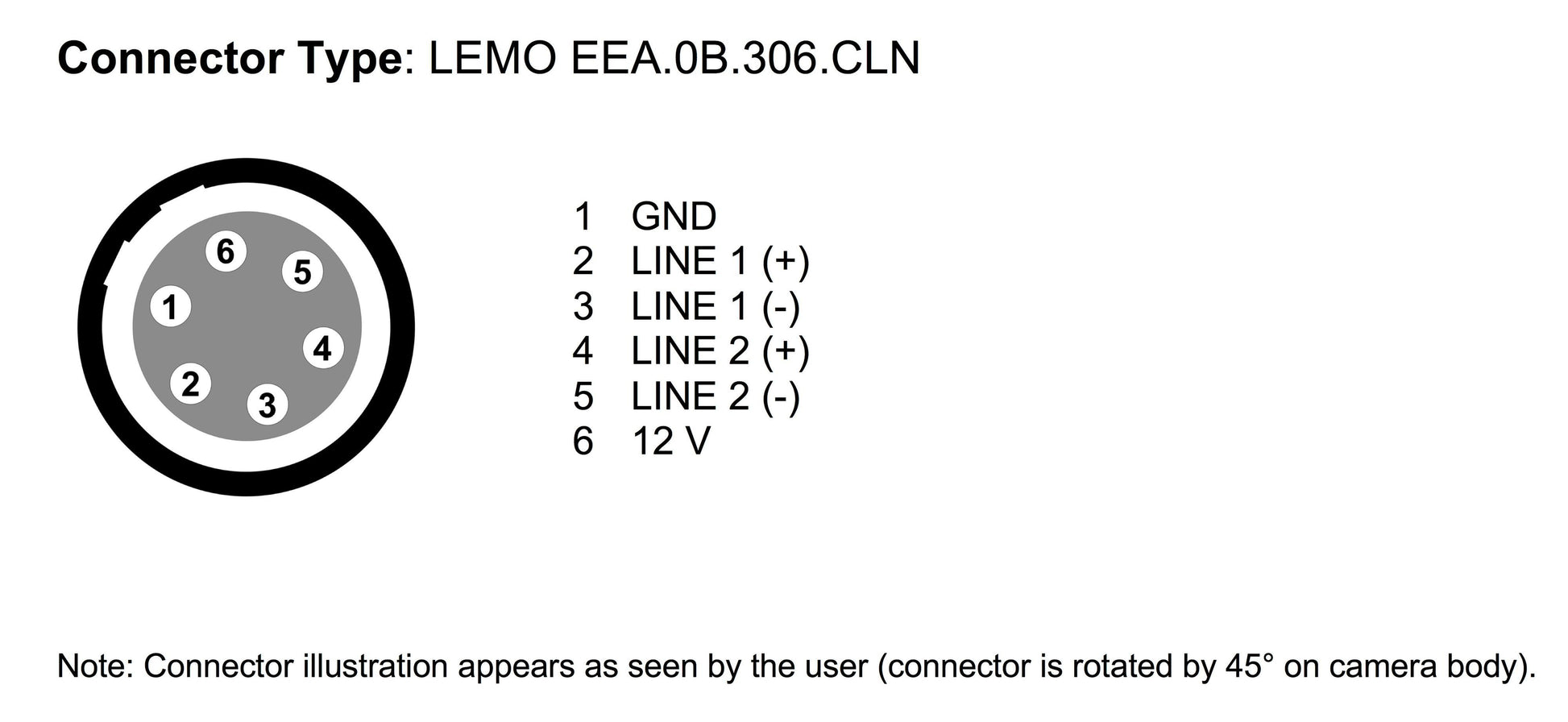 Cable: 3.5mm (M) -> Lemo 6 Pin (Ángulo) (Audio) (Alexa Mini LF)