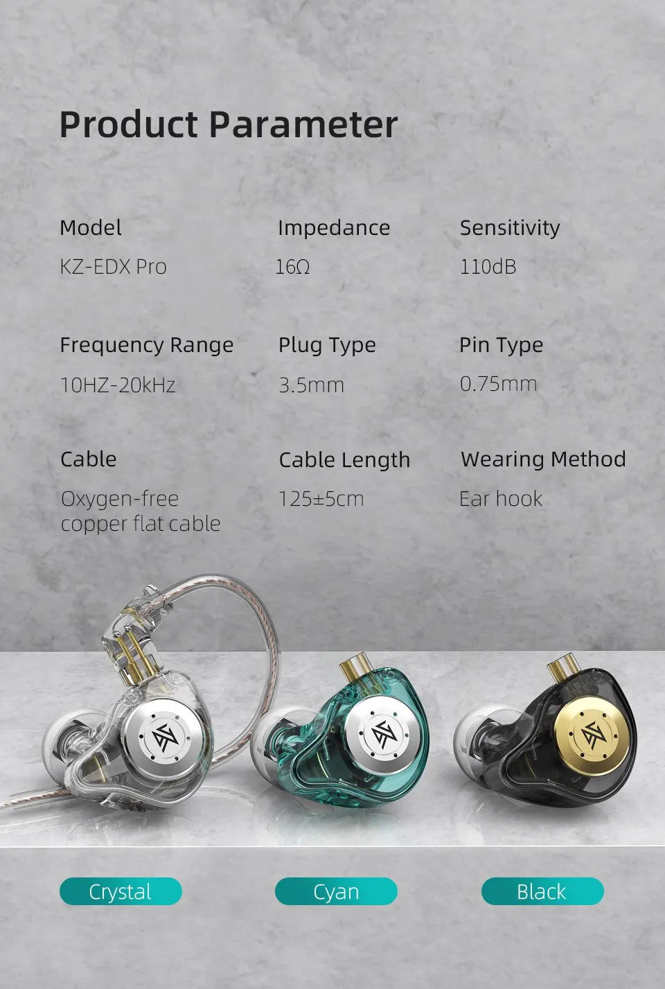 Audifonos KZ EDX Pro